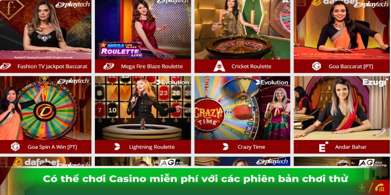 Có thể chơi Casino miễn phí với các phiên bản chơi thử Có thể chơi Casino miễn phí với các phiên bản chơi thử